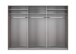 Kleiderschrank >Altona2< (B/H/T: 270x210x65 cm) in Weiß - 270x210x65cm (BxHxT)