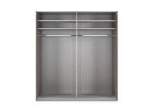 Kleiderschrank >Altona2< (B/H/T: 225x236x65 cm) in Weiß - 225x236x65cm (BxHxT)