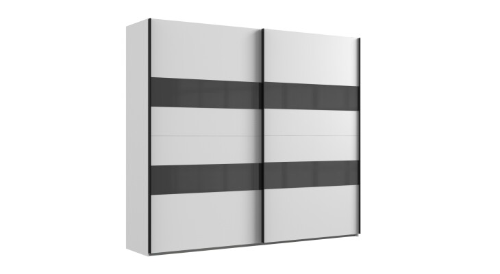 Kleiderschrank >Altona2< (B/H/T: 270x236x65 cm) in Weiß - 270x236x65cm (BxHxT)