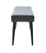 Sitzbank >OTTOWA< (B/H/T: 160x46x34 cm) in Grau aus Grau PU - 160x46x34 (BxHxT)