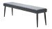 Sitzbank >OTTOWA< (B/H/T: 160x46x34 cm) in Grau aus Grau PU - 160x46x34 (BxHxT)