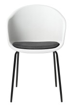 Stuhl >TOPLEY< (2er Set) (B/H/T: 56x83x59 cm) in Weiß - 56x83x59 (BxHxT)