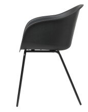 Stuhl >TOPLEY< (2er Set) (B/H/T: 56x83x59 cm) in schwarz - 56x83x59 (BxHxT)