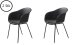 Stuhl >TOPLEY< (2er Set) (B/H/T: 56x83x59 cm) in schwarz - 56x83x59 (BxHxT)