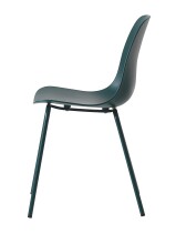 Stuhl >WHITBY< 4er Set) (B/H/T: 48x84x50 cm) in Petrol aus Petrol - 48x84x50cm (BxHxT)