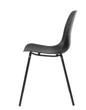 Stuhl >WHITBY< (4er Set) (B/H/T: 48x84x50 cm) in Schwarz aus Schwarz - 48x84x50cm (BxHxT)