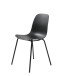 Stuhl >WHITBY< (4er Set) (B/H/T: 48x84x50 cm) in Schwarz aus Schwarz - 48x84x50cm (BxHxT)