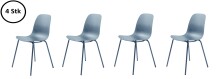 Stuhl >WHITBY< (4er Set) (B/H/T: 48x84x50 cm) in Blau aus Blau - 48x84x50cm (BxHxT)