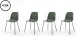 Stuhl >WHITBY< (4er Set) (B/H/T: 48x84x50 cm) in Grün aus Olive - 48x84x50cm (BxHxT)