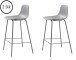 Barhocker >WHITBY< (2er Set) (B/H/T: 47x93x48 cm) in Grau aus Grau - 47x93x48cm (BxHxT)