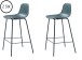 Barhocker >WHITBY< (2er Set) (B/H/T: 47x93x48 cm) in Petrol aus Petrol - 47x93x48 (BxHxT)