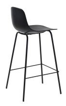 Barhocker >WHITBY< (2er Set) (B/H/T: 47x93x48 cm) in Schwarz - 47x93x48 (BxHxT)