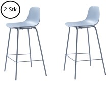 Barhocker >WHITBY< (2er Set) (B/H/T: 47x93x48 cm) in Blau aus Blau - 47x93x48cm (BxHxT)