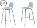 Barhocker >WHITBY< (2er Set) (B/H/T: 47x93x48 cm) in Blau aus Blau - 47x93x48cm (BxHxT)