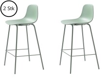 Barhocker >WHITBY< (2er Set) (B/H/T: 47x93x48 cm) in Grün aus Grün - 47x93x48cm (BxHxT)