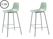 Barhocker >WHITBY< (2er Set) (B/H/T: 47x93x48 cm) in Grün aus Grün - 47x93x48cm (BxHxT)