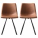 Stuhl >YUKON< (2er Set) (B/H/T: 47x79x54 cm) in Braun aus Braun - 47x79x54cm (BxHxT)