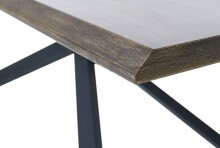 Esstisch >ARNO< (B/H/T: 160x75x90 cm) Wildeiche Furniert SMOKED