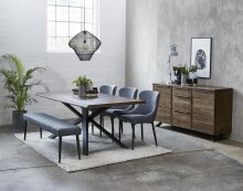 Esstisch >ARNO< (B/H/T: 200x75x100 cm) Wildeiche...