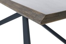 Esstisch >ARNO< (B/H/T: 200x75x100 cm) Wildeiche Furniert SMOKED
