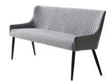 Sitzbank >OTTOWA< (B/H/T: 160x82x60 cm) in Grau -...