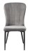 Stuhl >HUDSON< (2er Set) (B/H/T: 57x93x61 cm) in Grau aus Metall,Stoff - 57x93x61 (BxHxT)