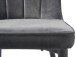 Stuhl >HUDSON< (2er Set) (B/H/T: 57x93x61 cm) in Grau aus Metall,Stoff - 57x93x61 (BxHxT)