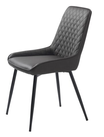 Stuhl >MILTON< (2er Set) (B/H/T: 50x85x58 cm) in Dunkelbraun - 50x85x58 (BxHxT)