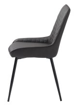 Stuhl >MILTON< (2er Set) (B/H/T: 50x85x58 cm) in Dunkelbraun - 50x85x58 (BxHxT)