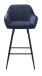 Barhocker >MILTON< (B/H/T: 51x92x58 cm) in Dunkelbraun - 51x92x58 (BxHxT)