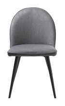 Stuhl >MINTO< (2er Set) (B/H/T: 50x85x59 cm) in Grau aus Grau - 50x85x59cm (BxHxT)