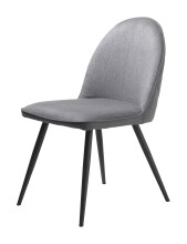 Stuhl >MINTO< (2er Set) (B/H/T: 50x85x59 cm) in Grau aus Grau - 50x85x59cm (BxHxT)