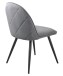 Stuhl >MINTO< (2er Set) (B/H/T: 50x85x59 cm) in Grau aus Grau - 50x85x59cm (BxHxT)