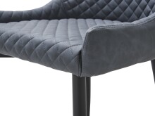 Barhocker >OTTOWA< (B/H/T: 48x105x57 cm) in Grau aus Grau PU - 48x105x57 (BxHxT)