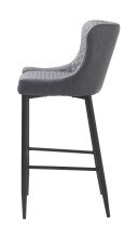 Barhocker >OTTOWA< (B/H/T: 48x105x57 cm) in Grau...