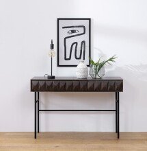 Beistelltisch >LATINA< (B/H/T: 117x75x39 cm) Eiche Furniert Espresso lackiert