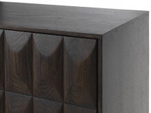 Beistelltisch >LATINA< (B/H/T: 117x75x39 cm) Eiche Furniert Espresso lackiert