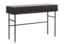 Beistelltisch >LATINA< (B/H/T: 117x75x39 cm) Eiche Furniert Espresso lackiert