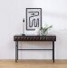 Beistelltisch >LATINA< (B/H/T: 117x75x39 cm) Eiche Furniert Espresso lackiert