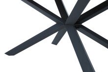 Couchtisch >ARNO< (130x45x68 cm) Wildeiche/Metall Schwarz