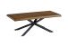 Couchtisch >ARNO< (130x45x68 cm) Wildeiche/Metall Schwarz