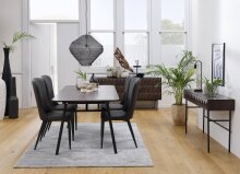 Couchtisch >LATINA< (B/H/T: 71x41x117 cm) in Eiche Furniert Espresso lackiert