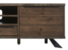 TV-Board >ARNO< (B/H/T: 170x55x42 cm) Wildeiche Furniert SMOKED