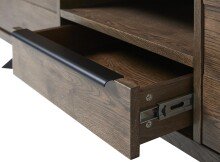 TV-Board >ARNO< (B/H/T: 170x55x42 cm) Wildeiche Furniert SMOKED
