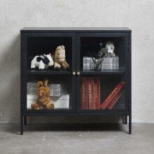 Vitrine >CARMEL< (B/H/T: 90x85x40 cm) in Metall...