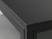 Vitrine >CARMEL< (B/H/T: 132x85x40 cm) in Metall Schwarz Lackiert