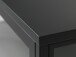 Vitrine >CARMEL< (B/H/T: 170x85x40 cm) in Metall Schwarz Lackiert