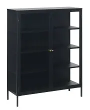 Vitrine >CARMEL< (B/H/T: 110x140x40 cm) in Metall...