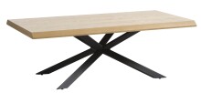 Couchtisch >ARNO< (B/H/T: 130x45x68 cm) in Wildeiche - 130x45x68 (BxHxT)