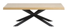 Couchtisch >ARNO< (B/H/T: 130x45x68 cm) in Wildeiche - 130x45x68 (BxHxT)
